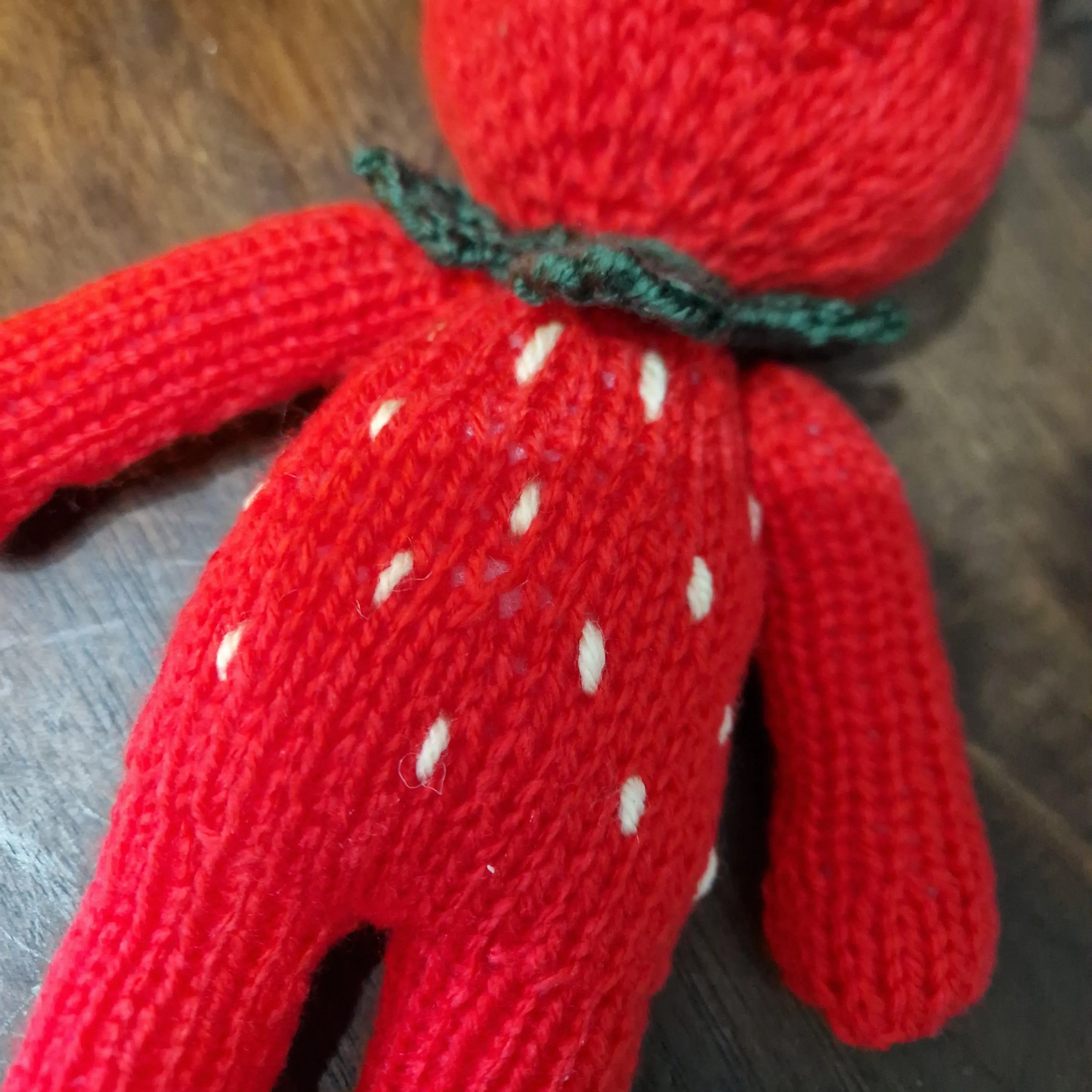 Strawbeary Knitting Pattern - Strawberry-Themed Knitted Teddy Bear PDF Pattern