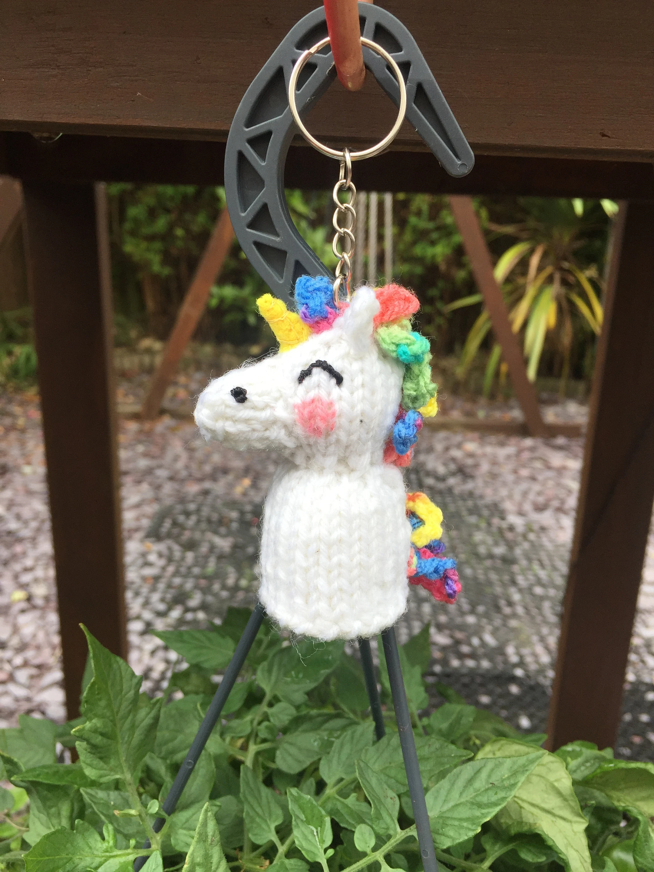 Mini Unicorn Keyring Knitting Pattern – Flat-Knit Tiny Unicorn PDF, Easy Cute Plush