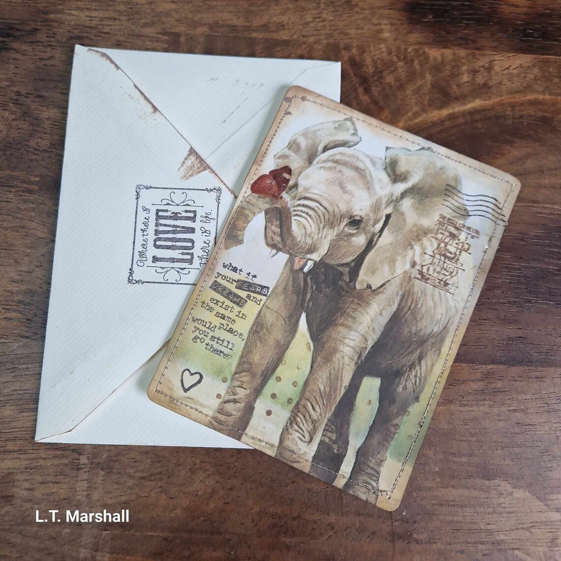 Vintage Grunge Animals Junk Journaling Kit | Ephemera, Stickers, Papers, Tags & Envelopes