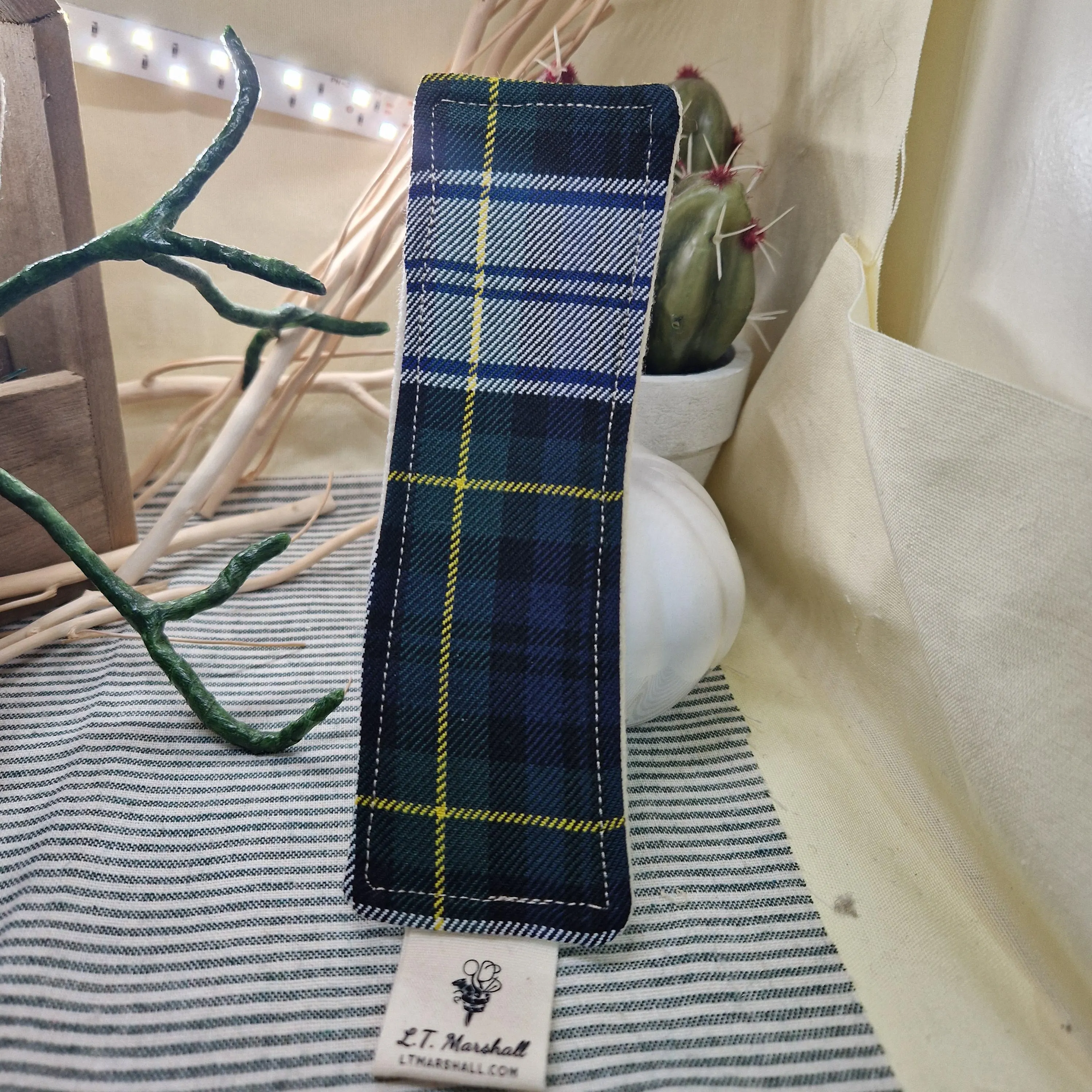 Handmade Tartan Bookmark – Real Wool Felt Bookmark – Scottish Gift – Recycled Kilt Fabric – Book Lover Gift – Made in Scotland