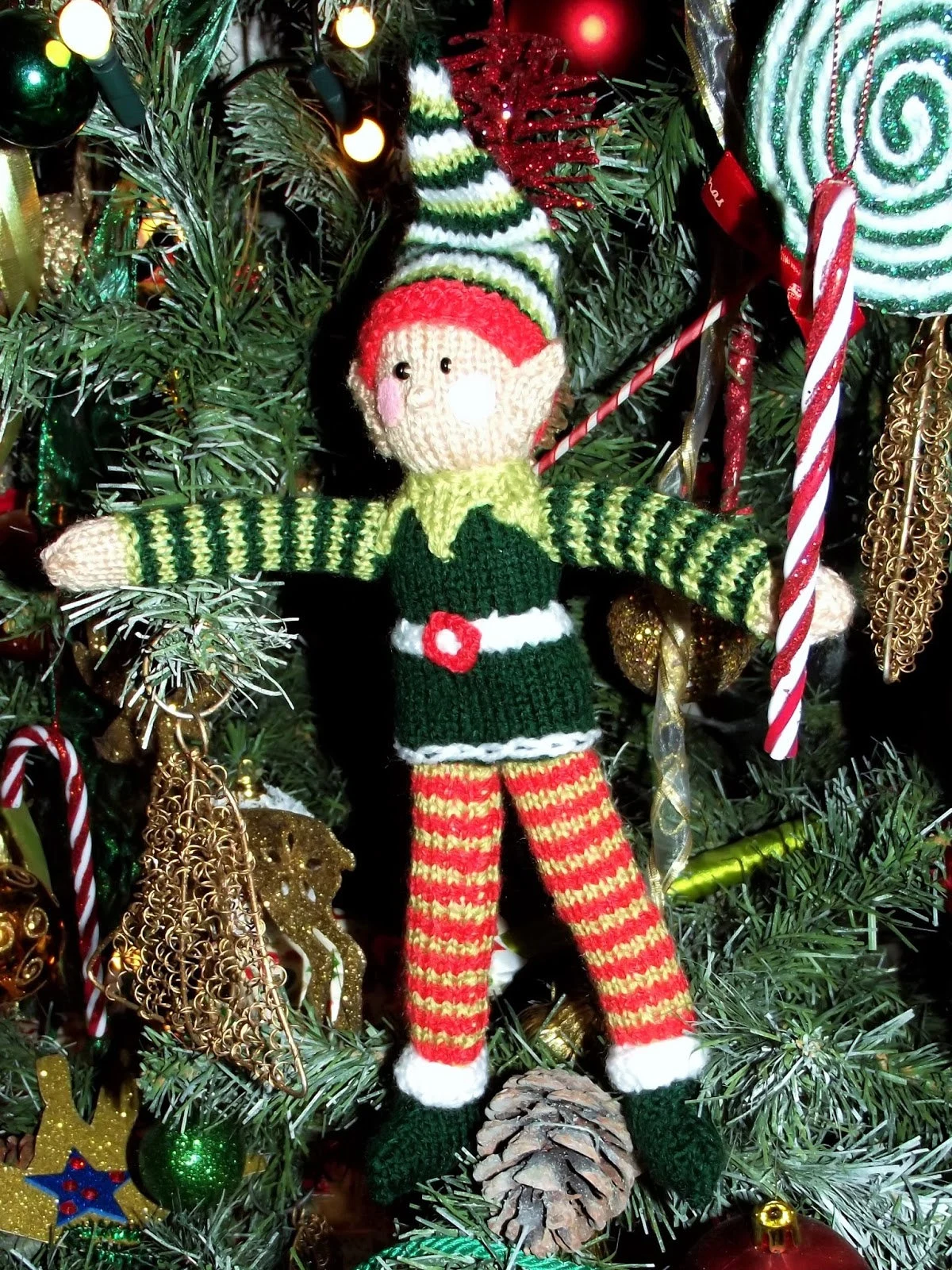 Christmas Shelf Elf Knitting Pattern – Flat-Knit Elf PDF, Easy Festive Plush