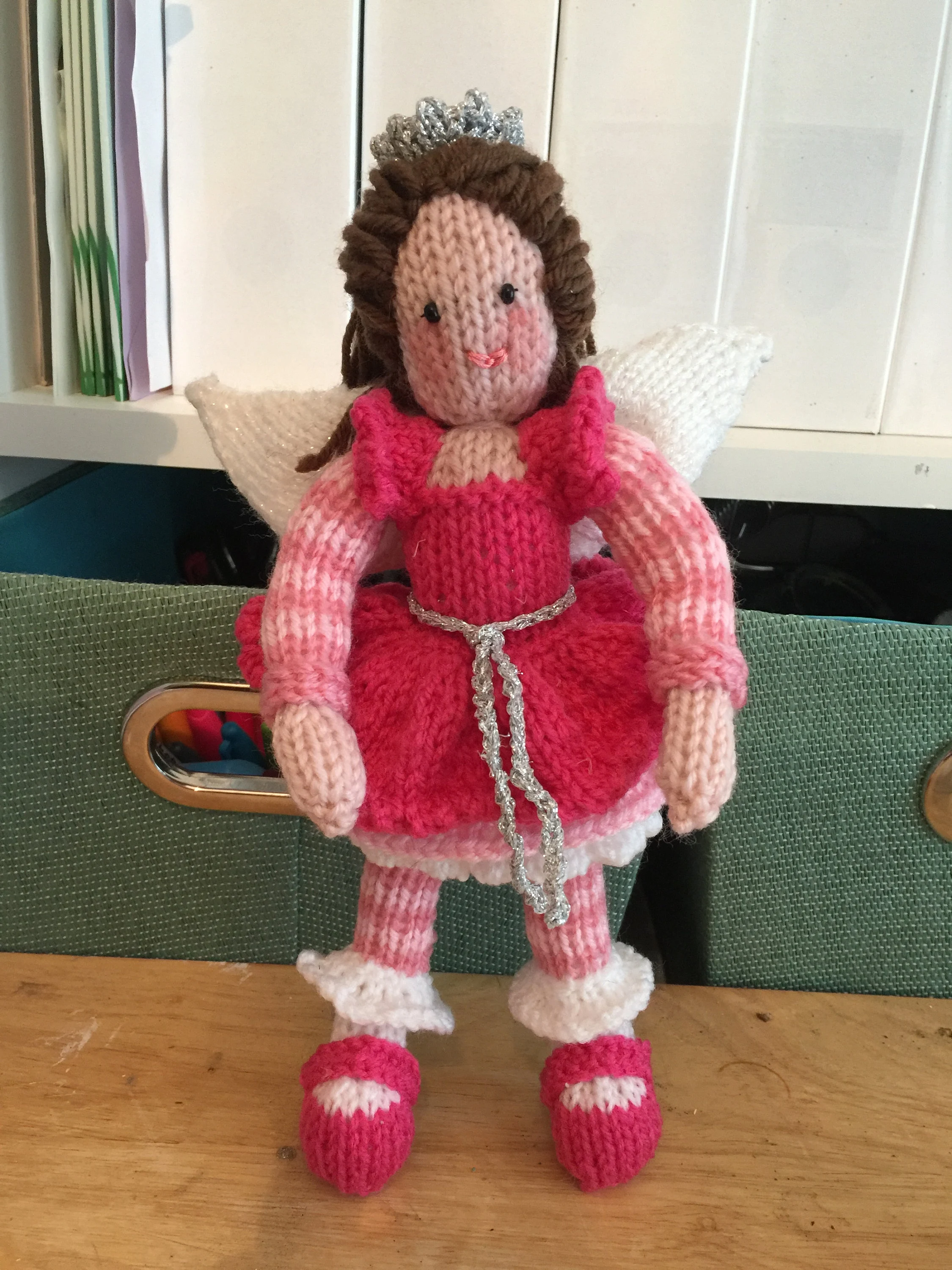 Little Fairy Doll Knitting Pattern – Flat-Knit Faery Doll PDF, Easy Cute Plush