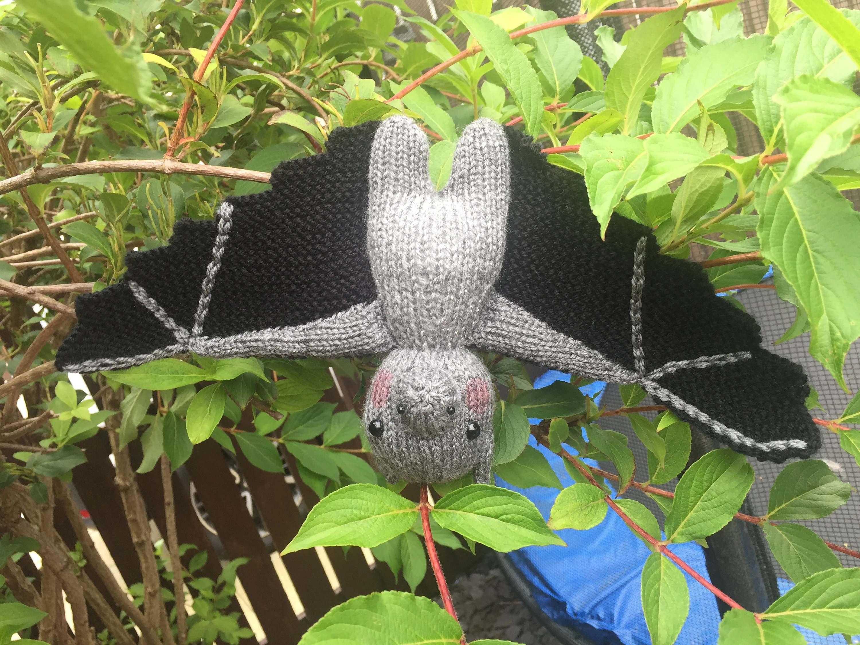 Batty Bat Knitting Pattern – Flat-Knit Bat Toy PDF, Easy Bat Plush Pattern