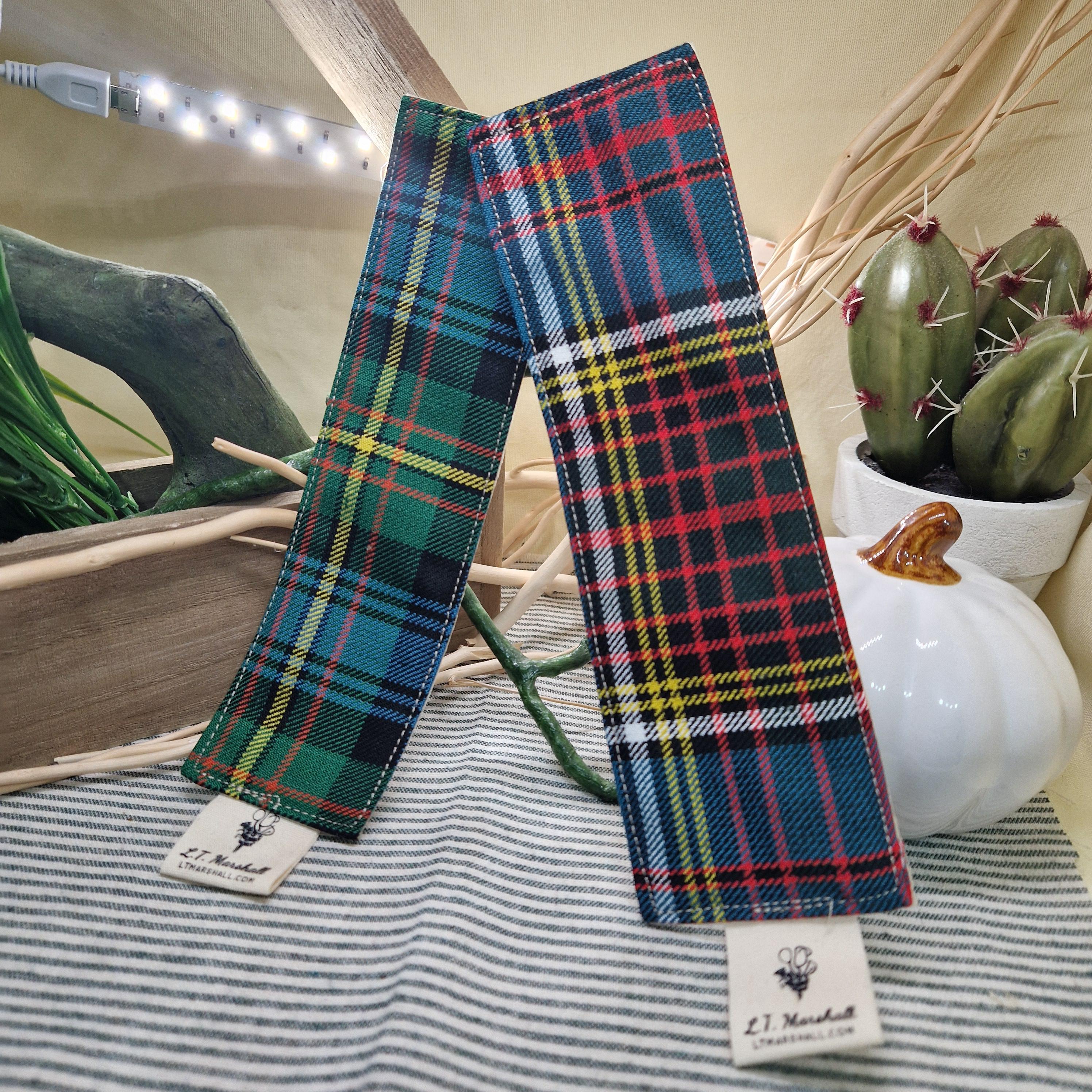 Handmade Tartan Bookmark – Real Wool Felt Bookmark – Scottish Gift – Recycled Kilt Fabric – Book Lover Gift – Made in Scotland