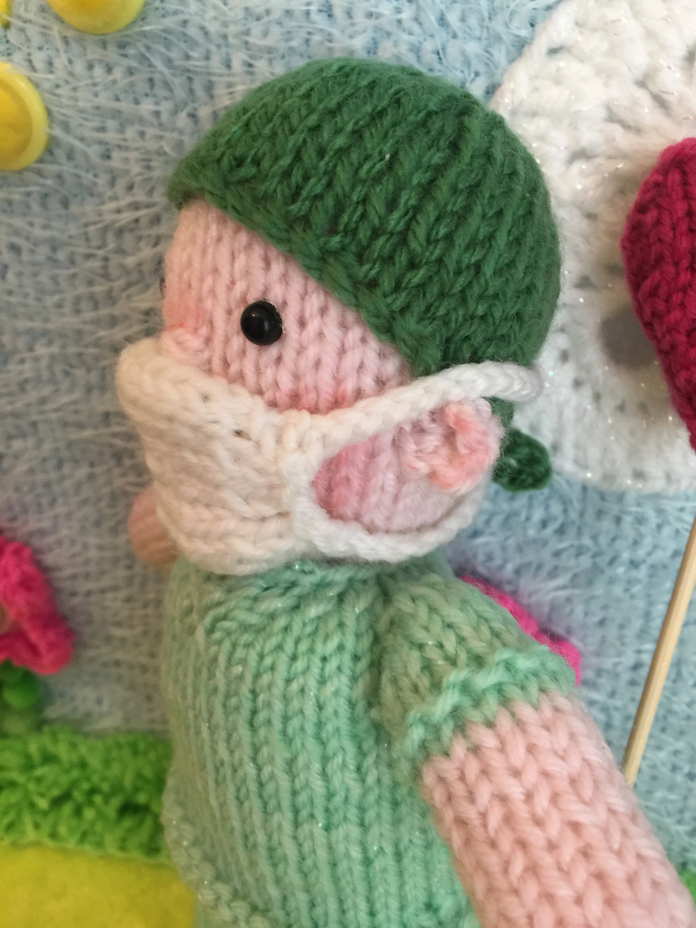 Doctor Dolly Knitting Pattern – DIY Nurse or Doctor Soft Toy, Handmade Plush Doll, Digital PDF Tutorial