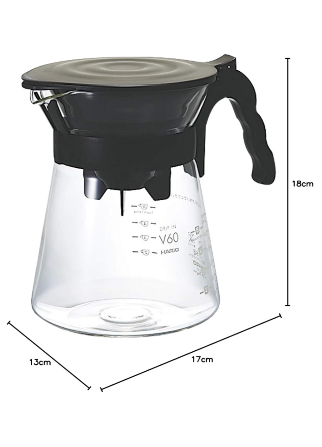 Hario V60 Drip-In Coffee Server Size 02 (700ml)