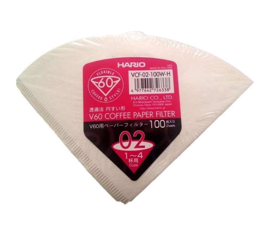 Hario V60 Coffee Paper Filter Size 02 (100 Wrapped)