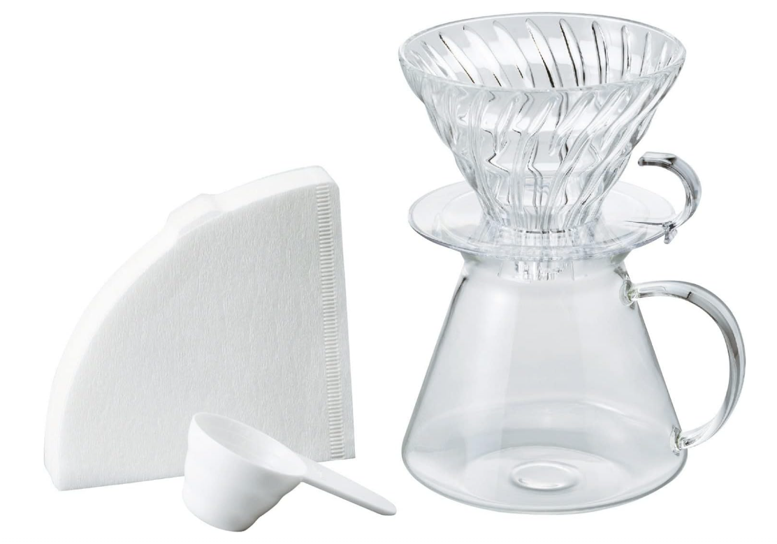 Simply Hario V60 Glass Coffee Dripper Kit