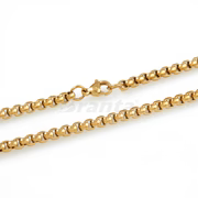 Gold Plated Engraved Pendant Necklace