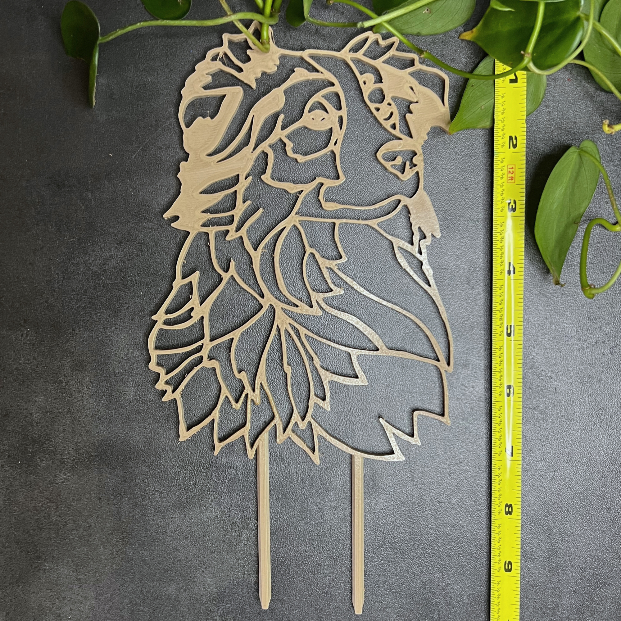 Australian Shepard Plant Trellis for Climbing Plants, Plant Accessories for Plant Pot, Dogs and Plants Home Decor, Gardening Gift for Her