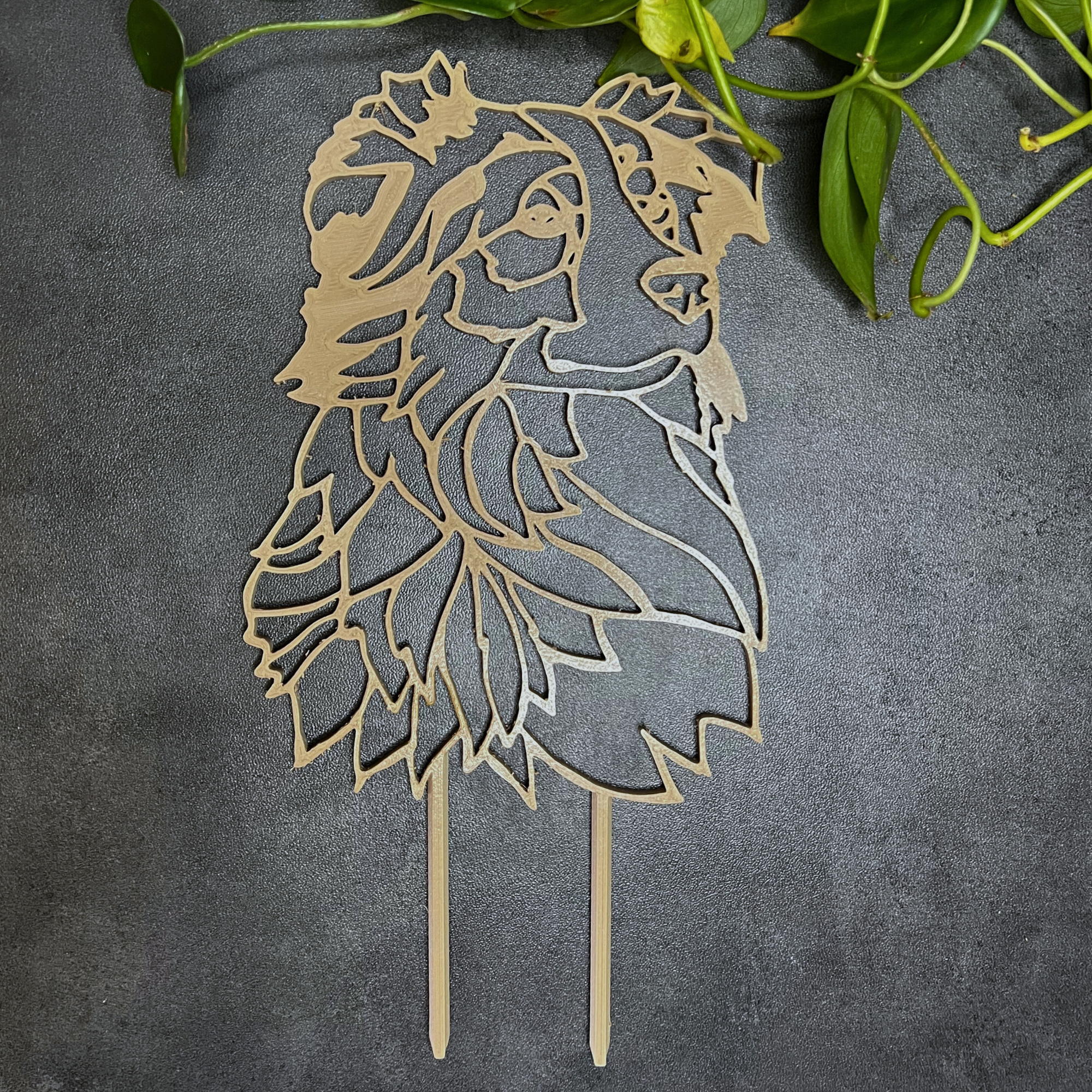 Australian Shepard Plant Trellis for Climbing Plants, Plant Accessories for Plant Pot, Dogs and Plants Home Decor, Gardening Gift for Her