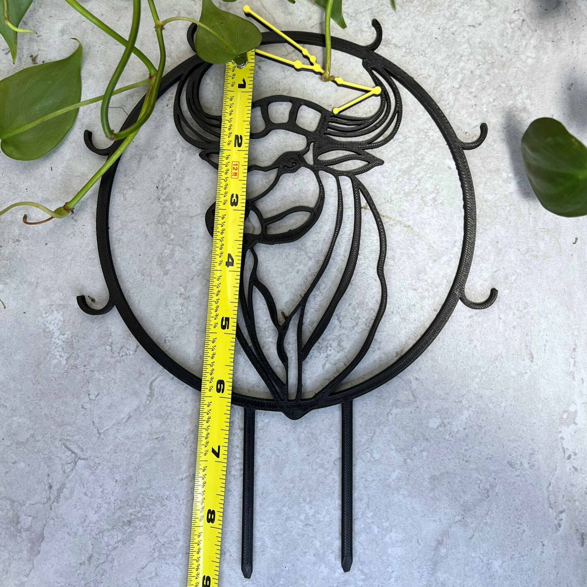 Taurus Zodiac Gift for Her, Bull Head Plant Trellis for Climbing Plants, April Birthday Gift, Indoor Gardening Gifts for Her, Taurus Gifts