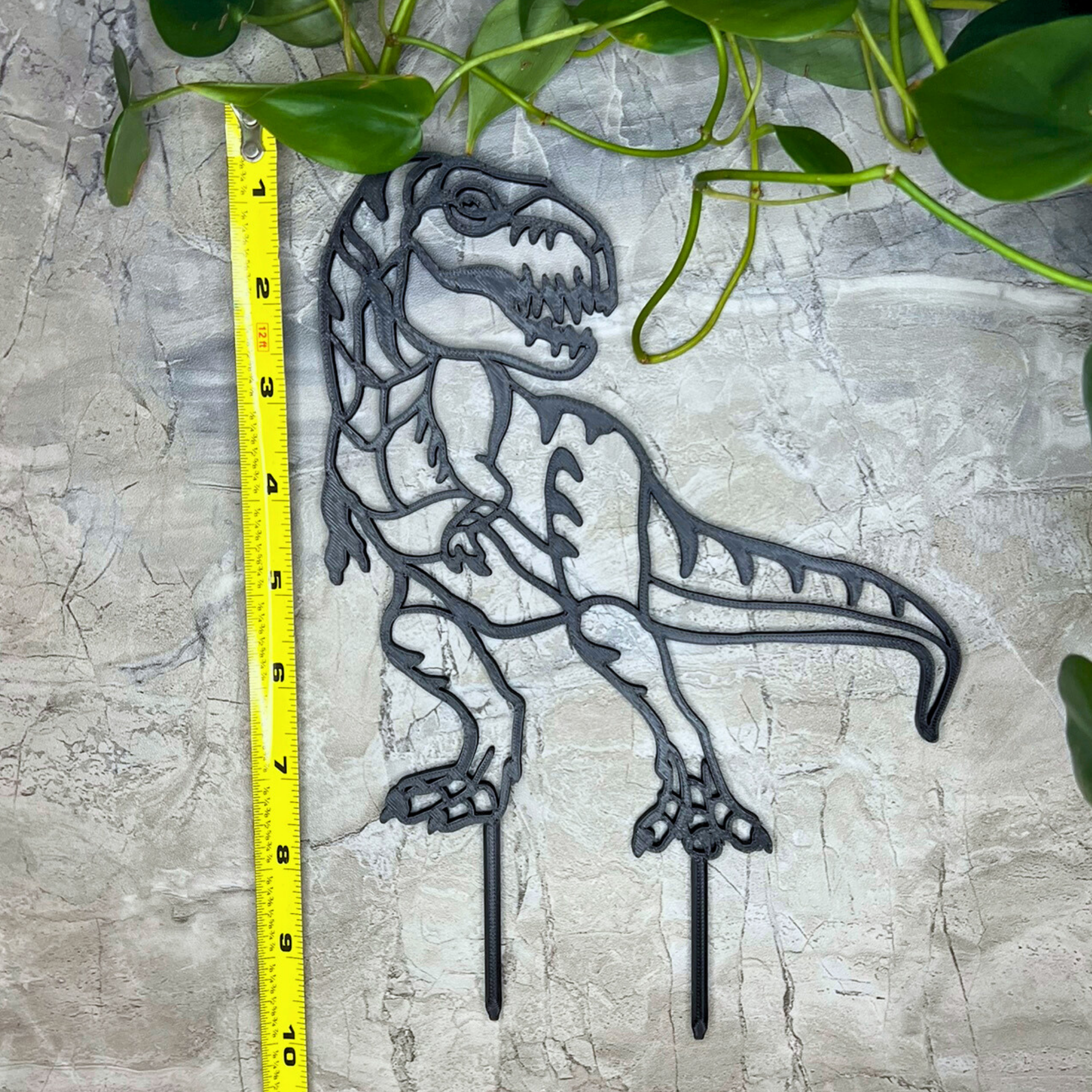 T Rex Plant Trellis for Climbing Plants, Dinosaur Plant Stake for Pothos, Indoor Gardening Gifts for Women, Dinosaur Gifts Home Decor, Dino