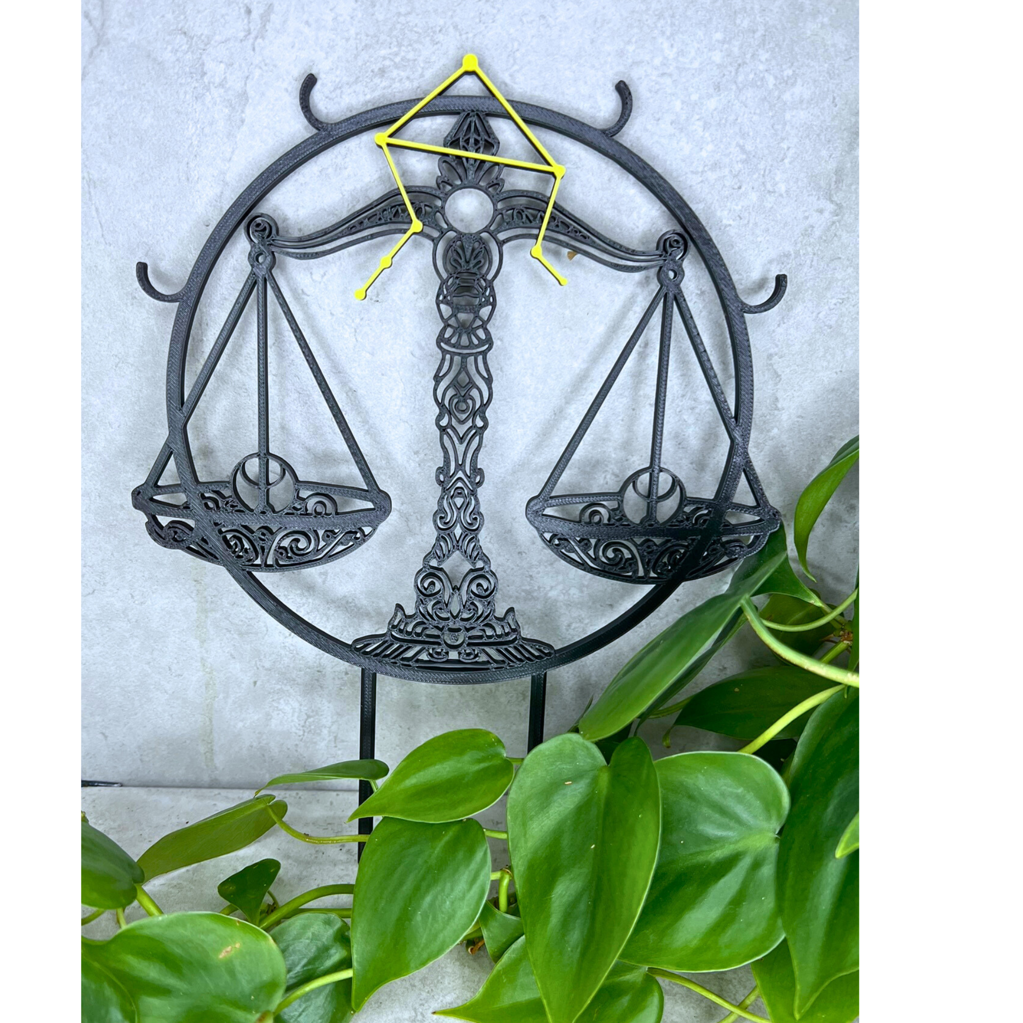 Libra Plant Trellis for Hoya, Astrology Gifts for Her, Horoscope Decor, Gardening Gifts, Indoor Plant Accessories, Birthday Gift for Friend