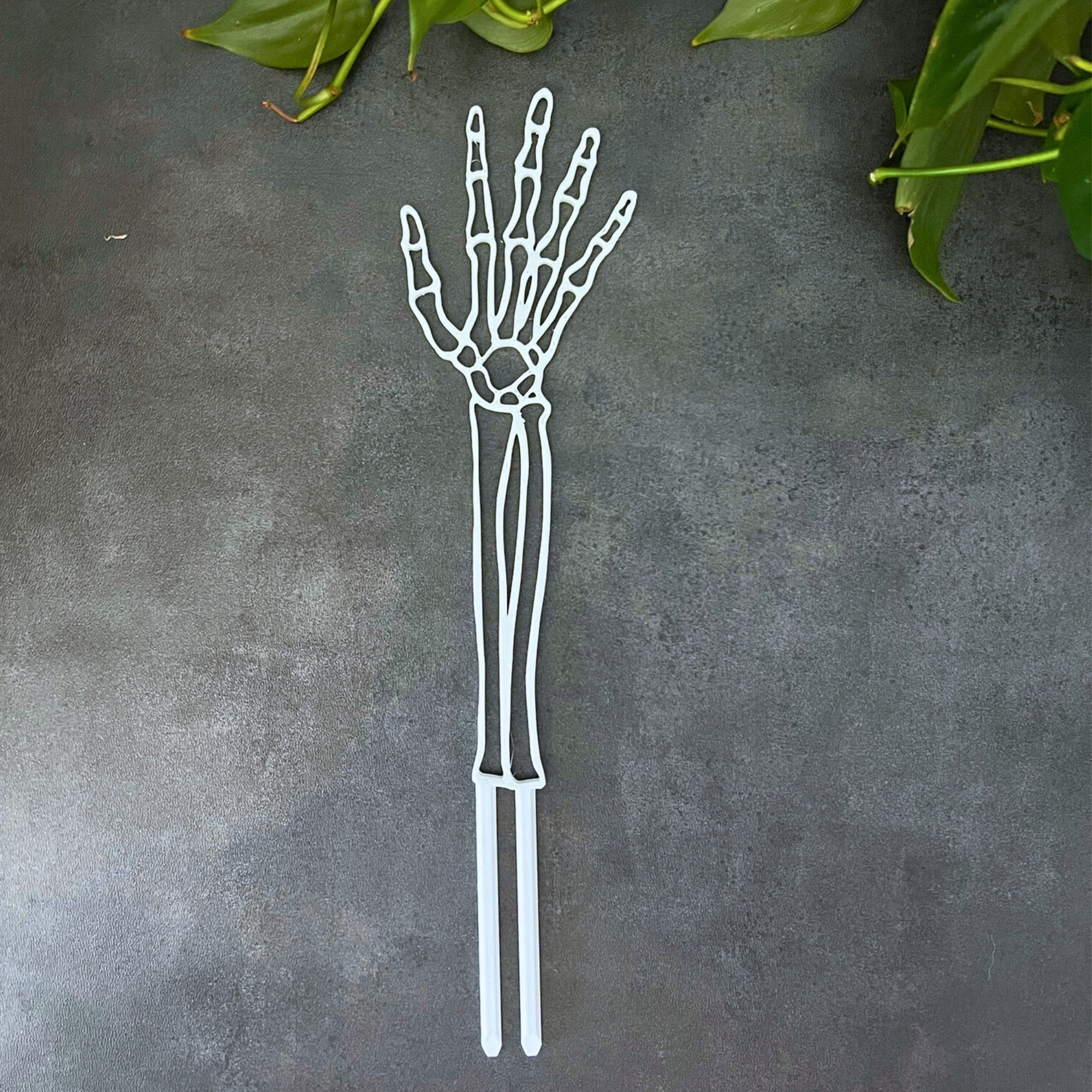 Skeleton Hand Plant Trellis, Spooky Decor for Plant Pots