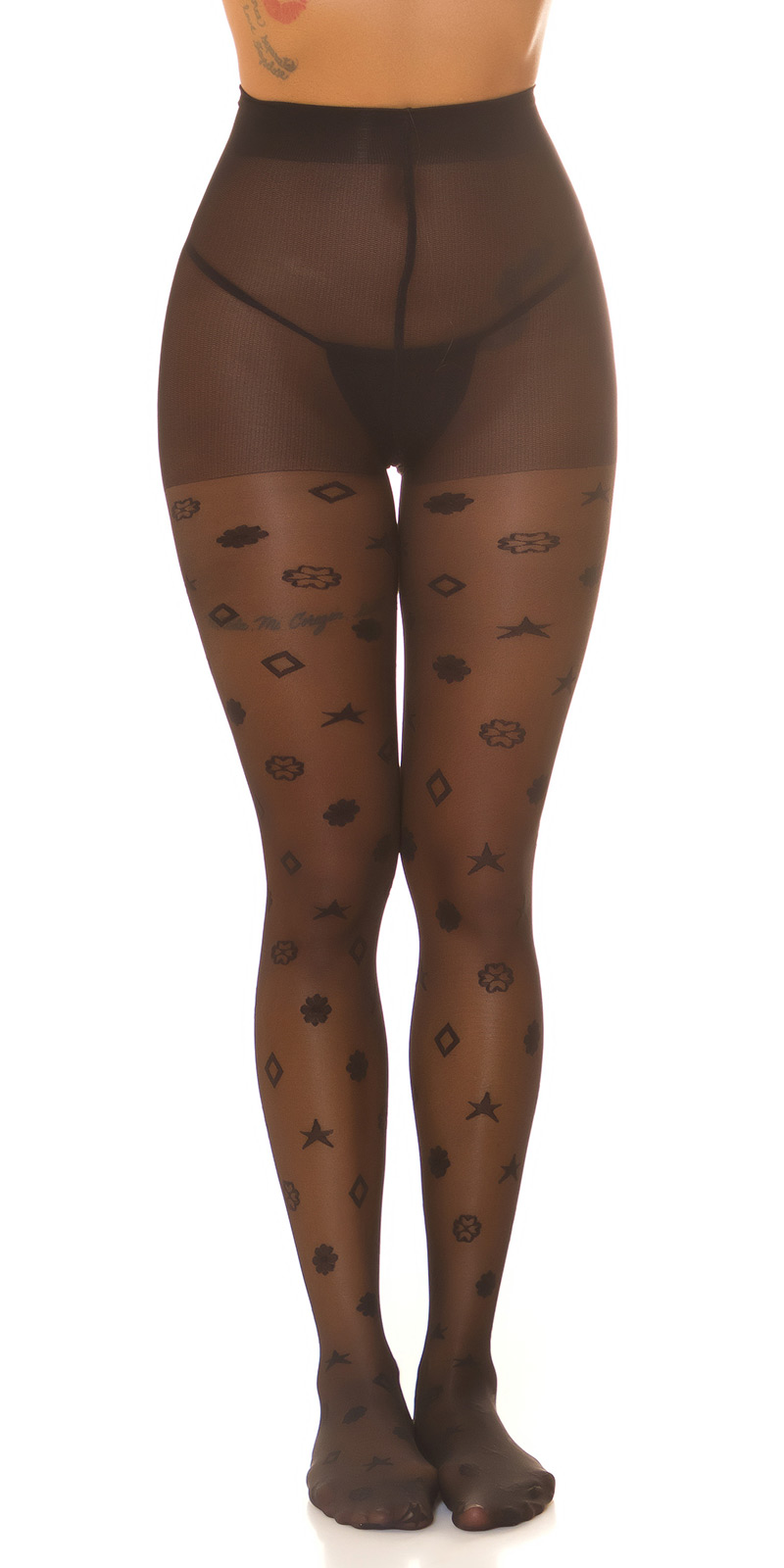 Panty met vrolijke print