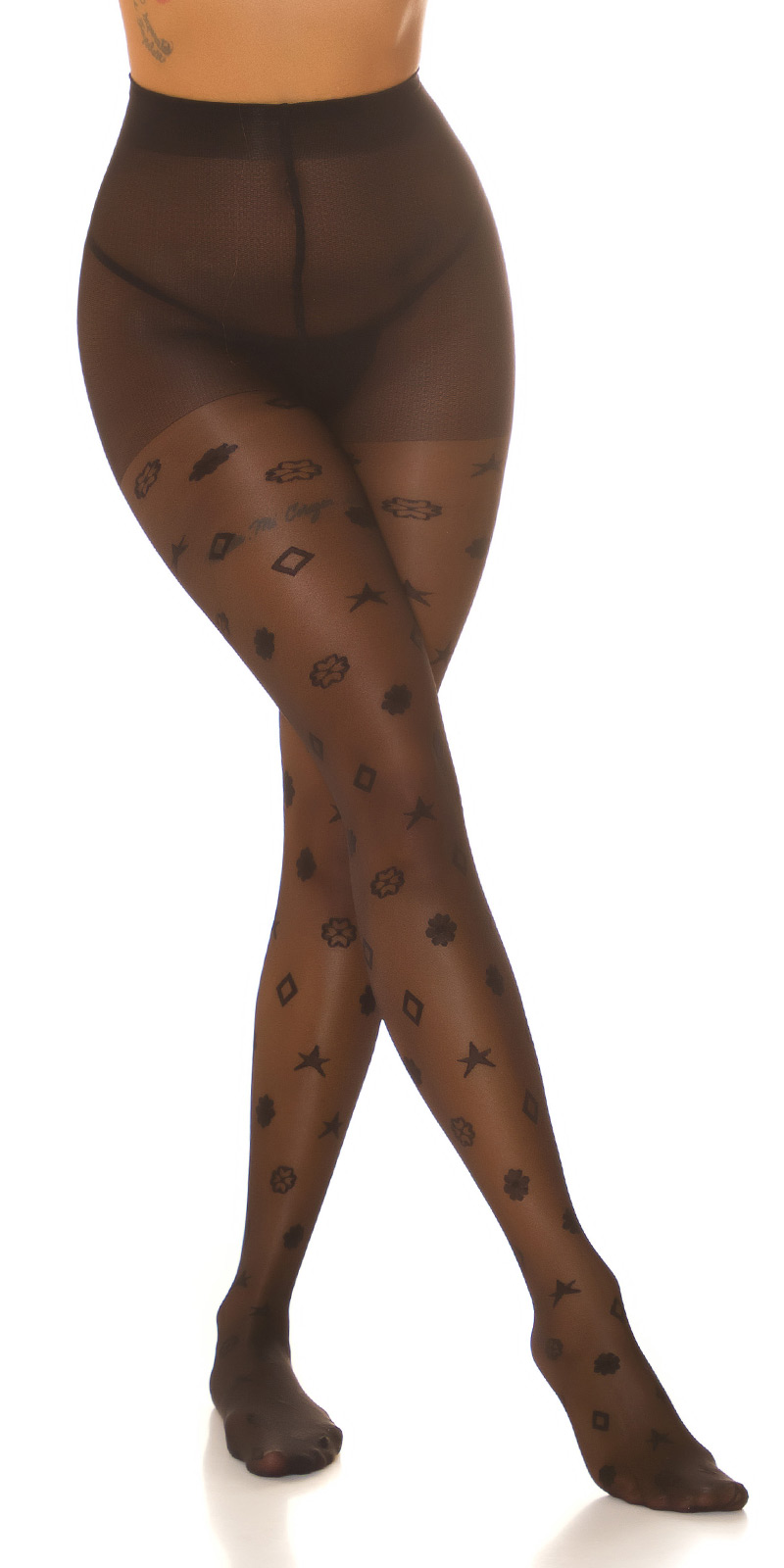 Panty met vrolijke print