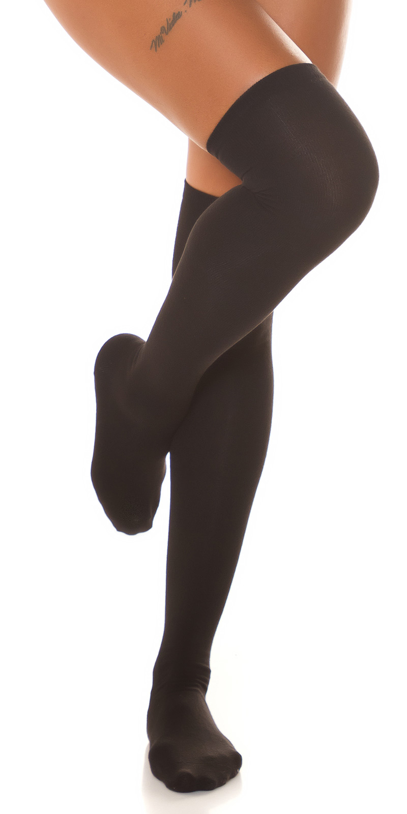 Panty in overknee look