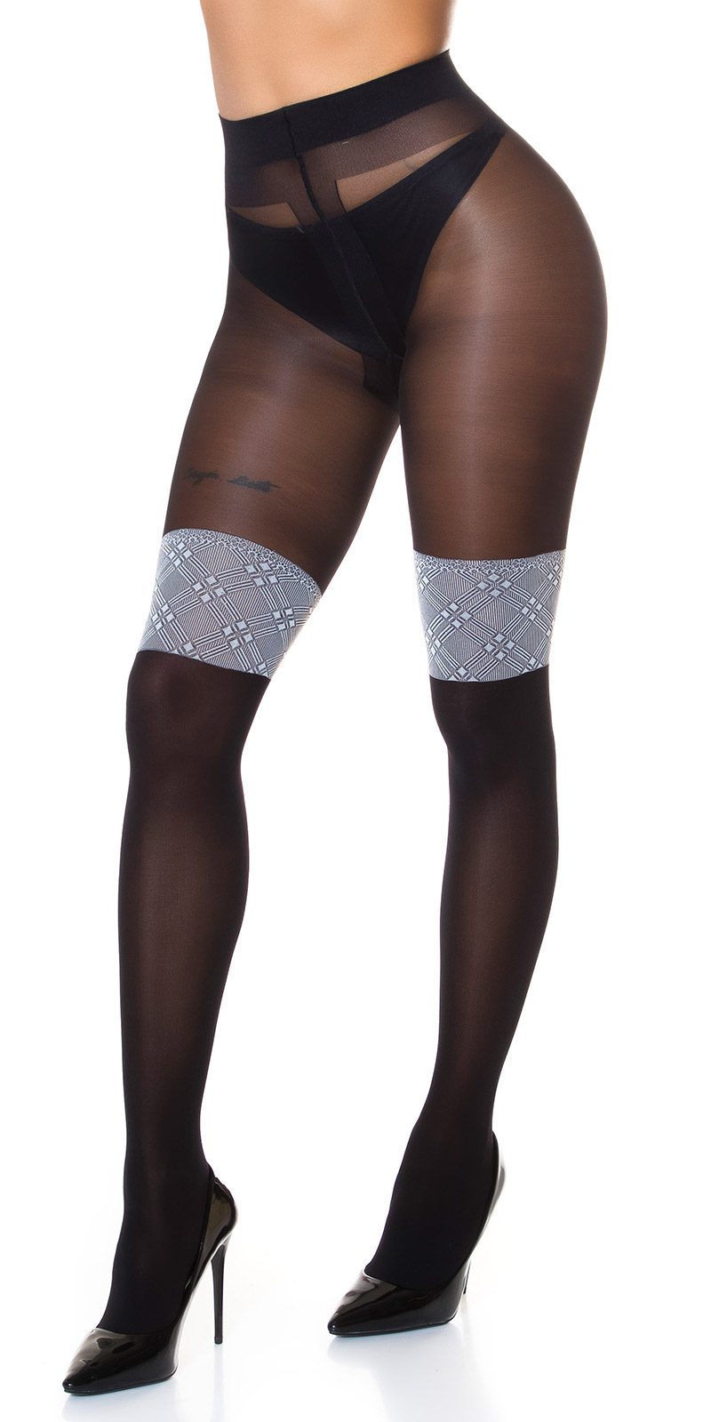 Overknee look panty 