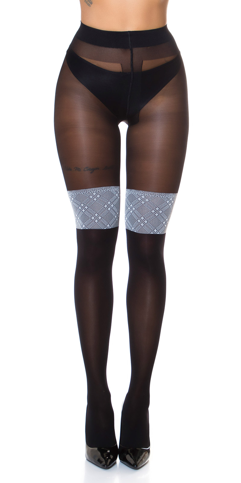 Overknee look panty 