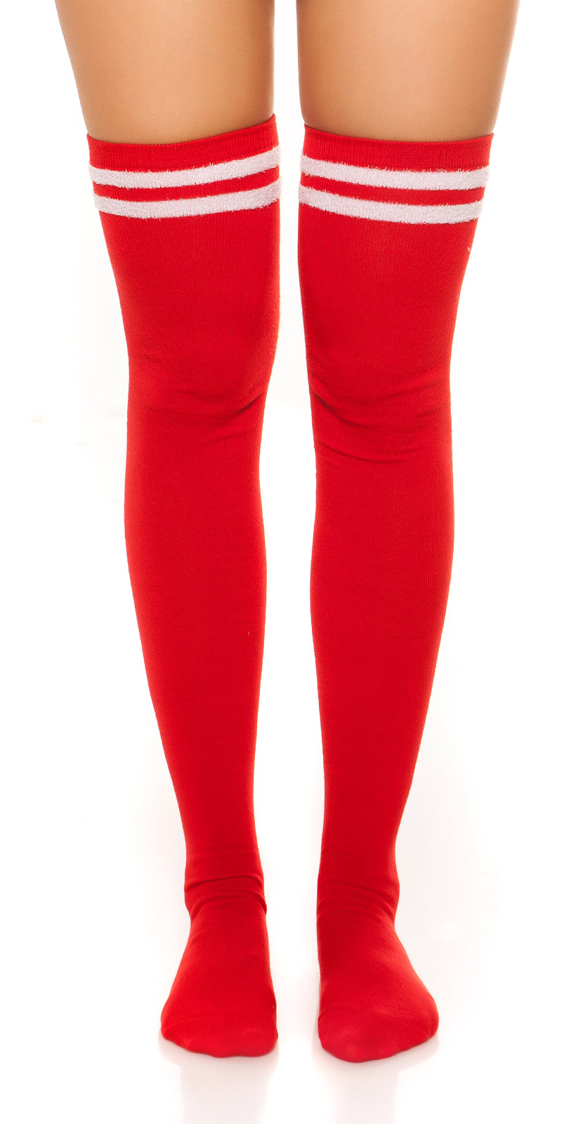 Sportieve overknee kousen