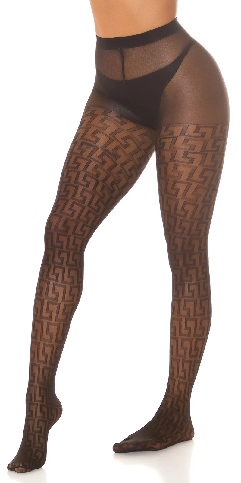 Panty met "Geometrisch" patroon.