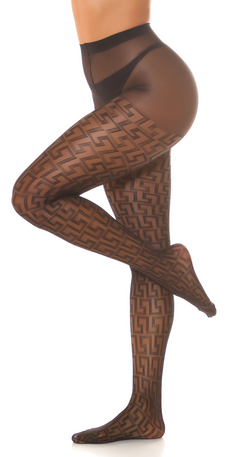 Panty met "Geometrisch" patroon.