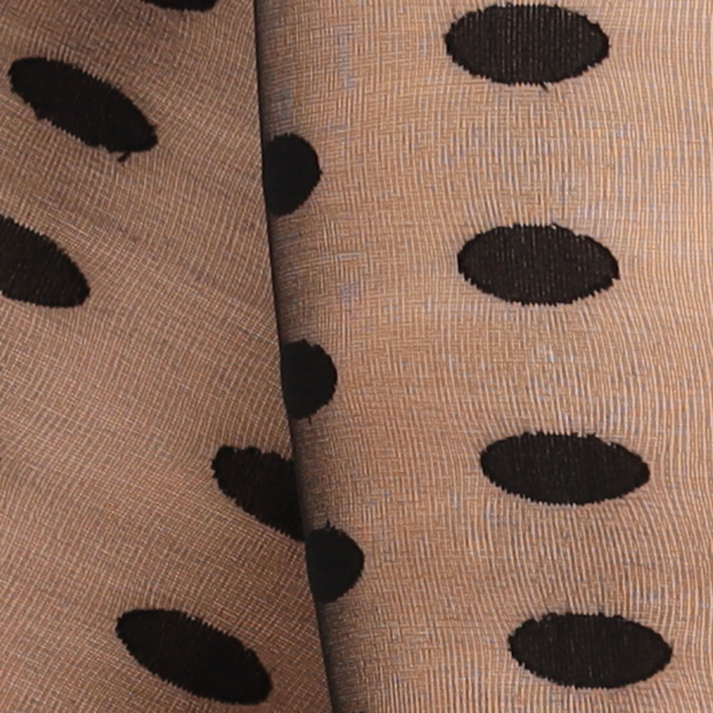 Panty met stippen 40den zwart