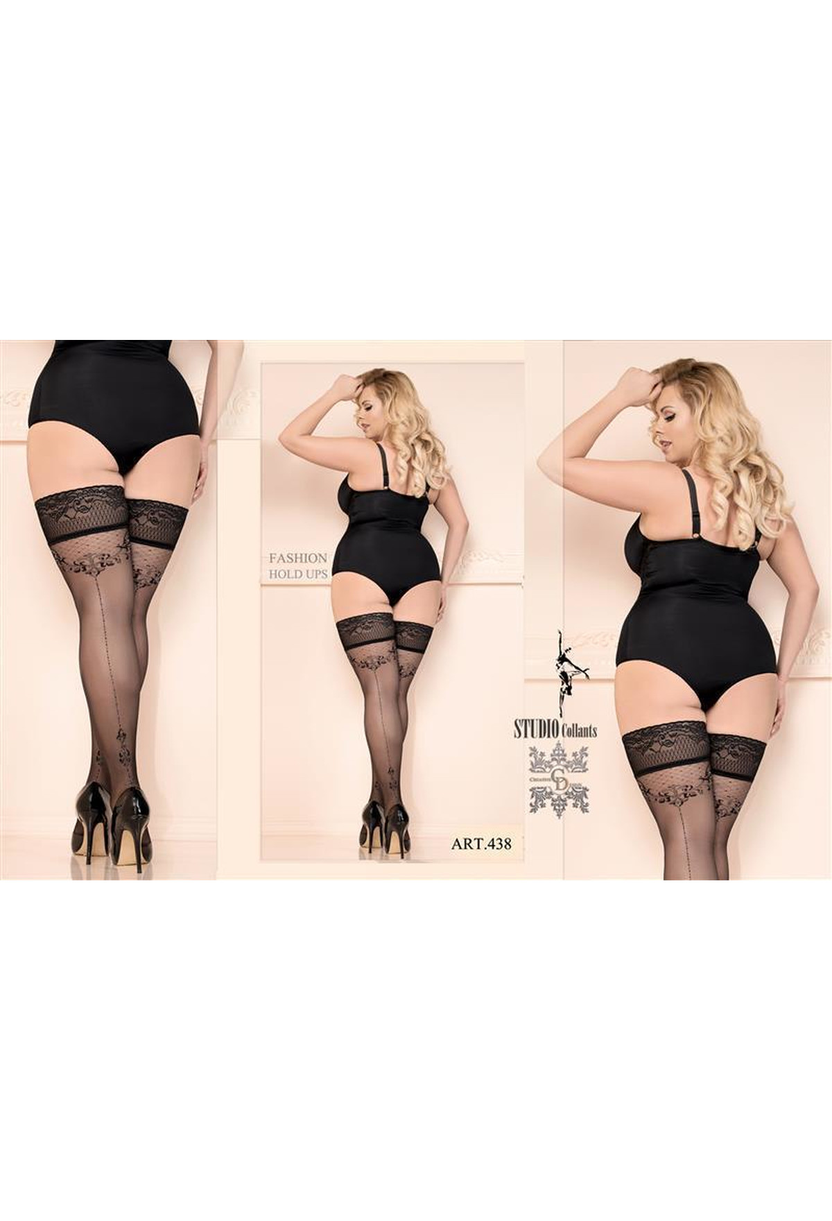 Luxueuze jarretelkousen curvy