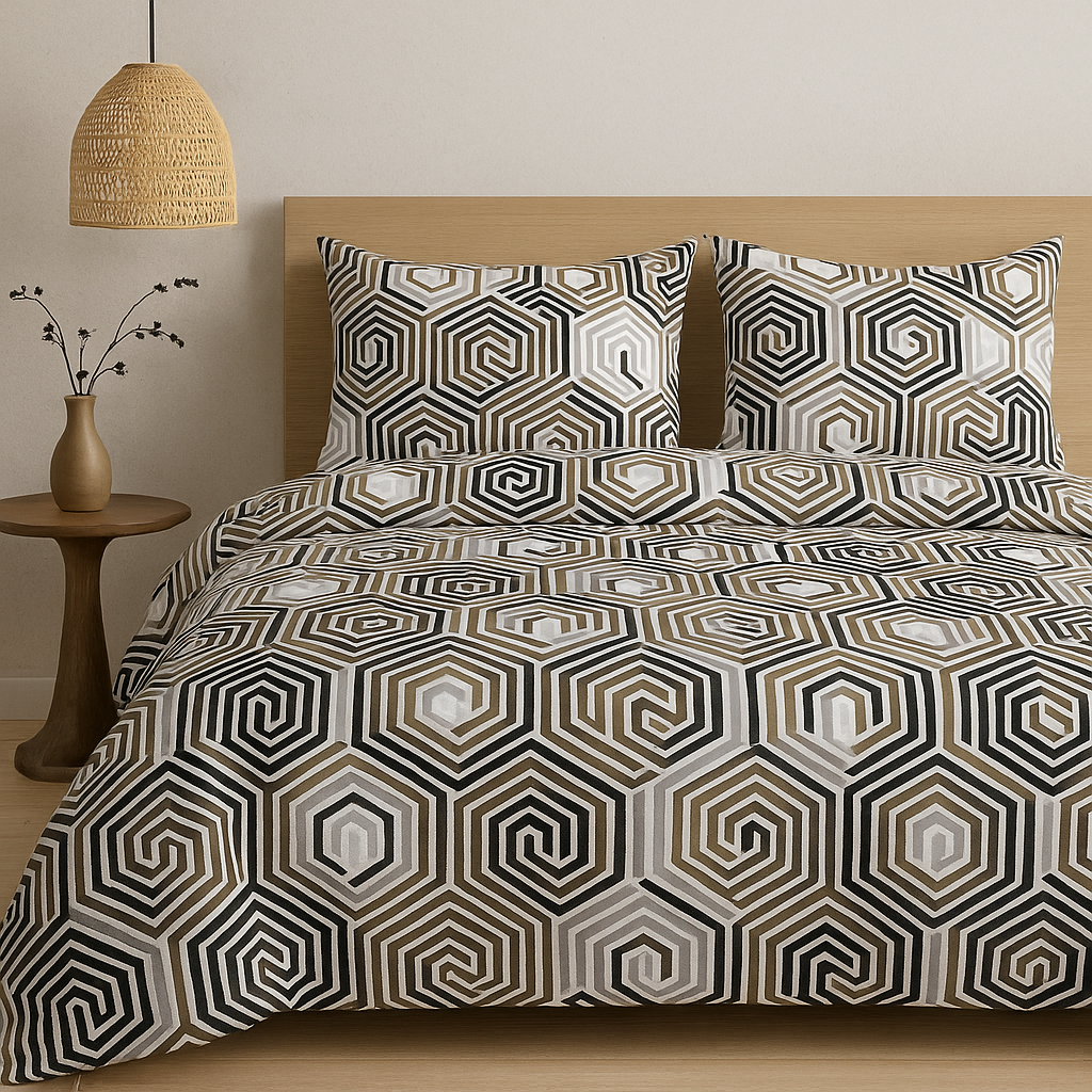 Geometric Patterned Bedsheet