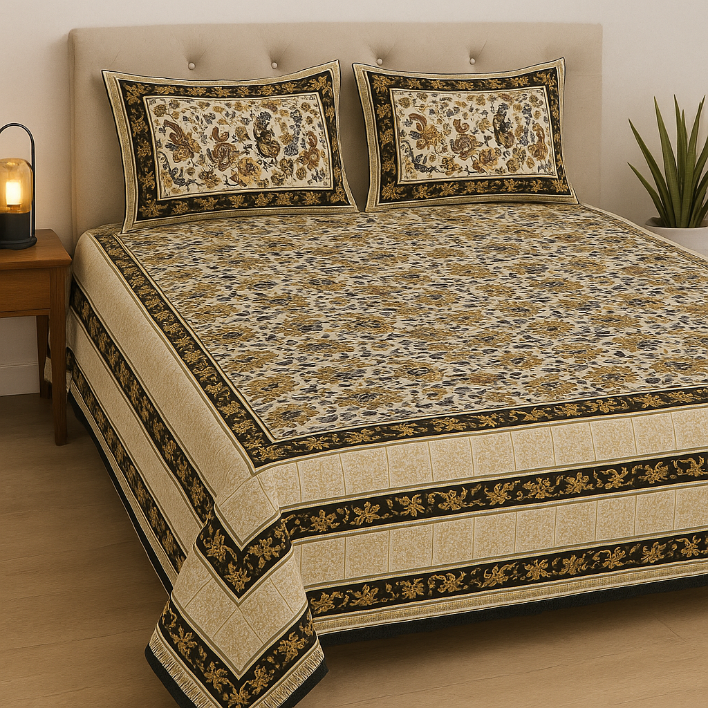 Elegant Floral Bedsheet