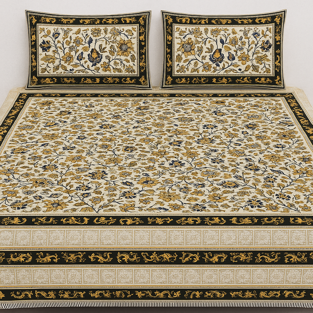 Elegant Floral Bedsheet