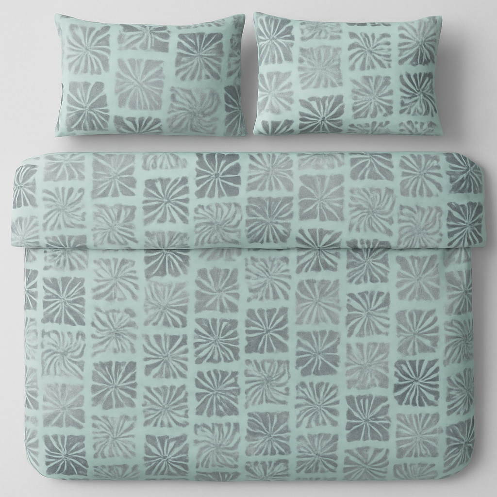 Decorative Green Bedsheet