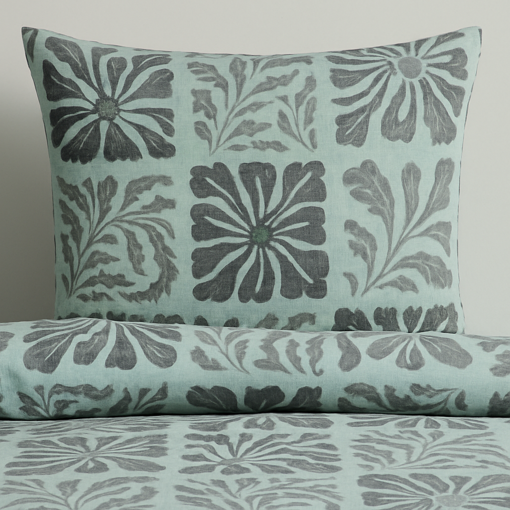 Decorative Green Bedsheet