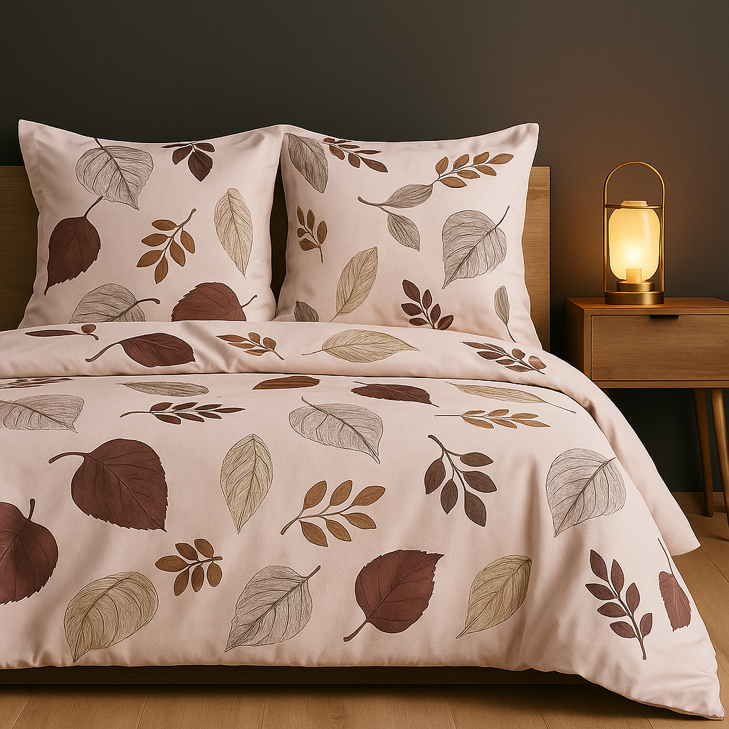 Autumn Leaf Print Bedsheet