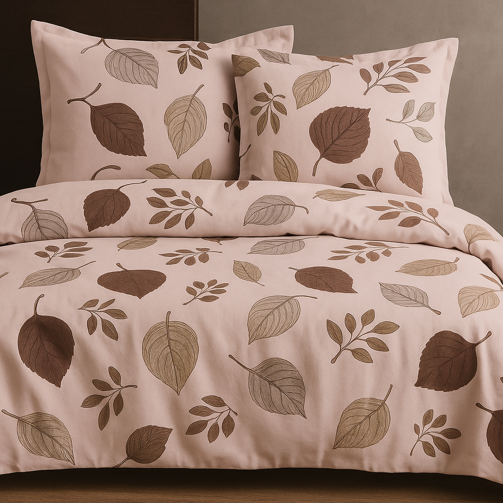 Autumn Leaf Print Bedsheet