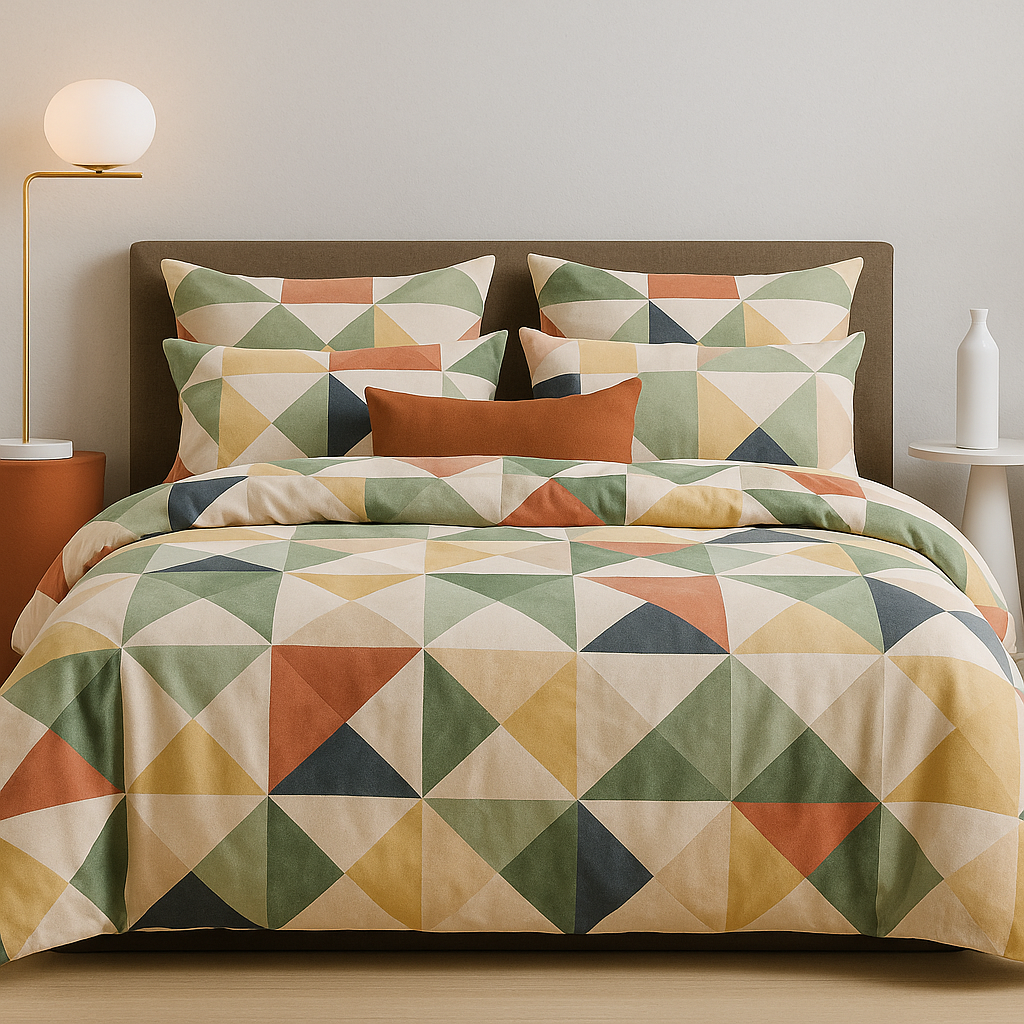 Geometric Pattern Bedsheet