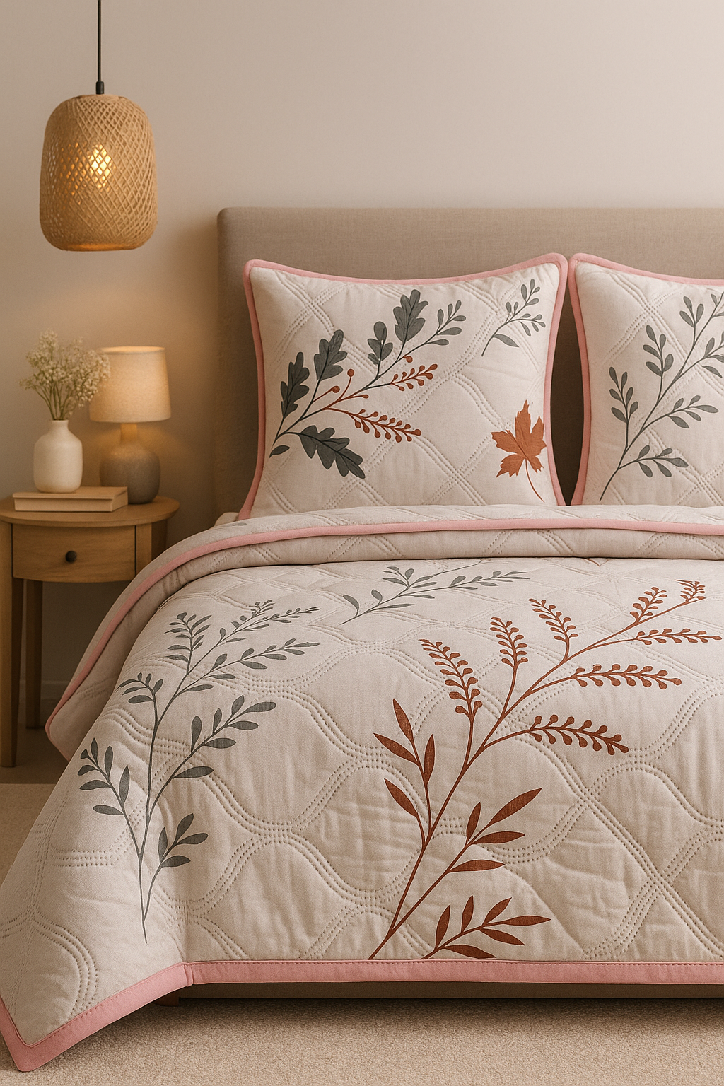 Embroidered Ultrasonic Double Comforter