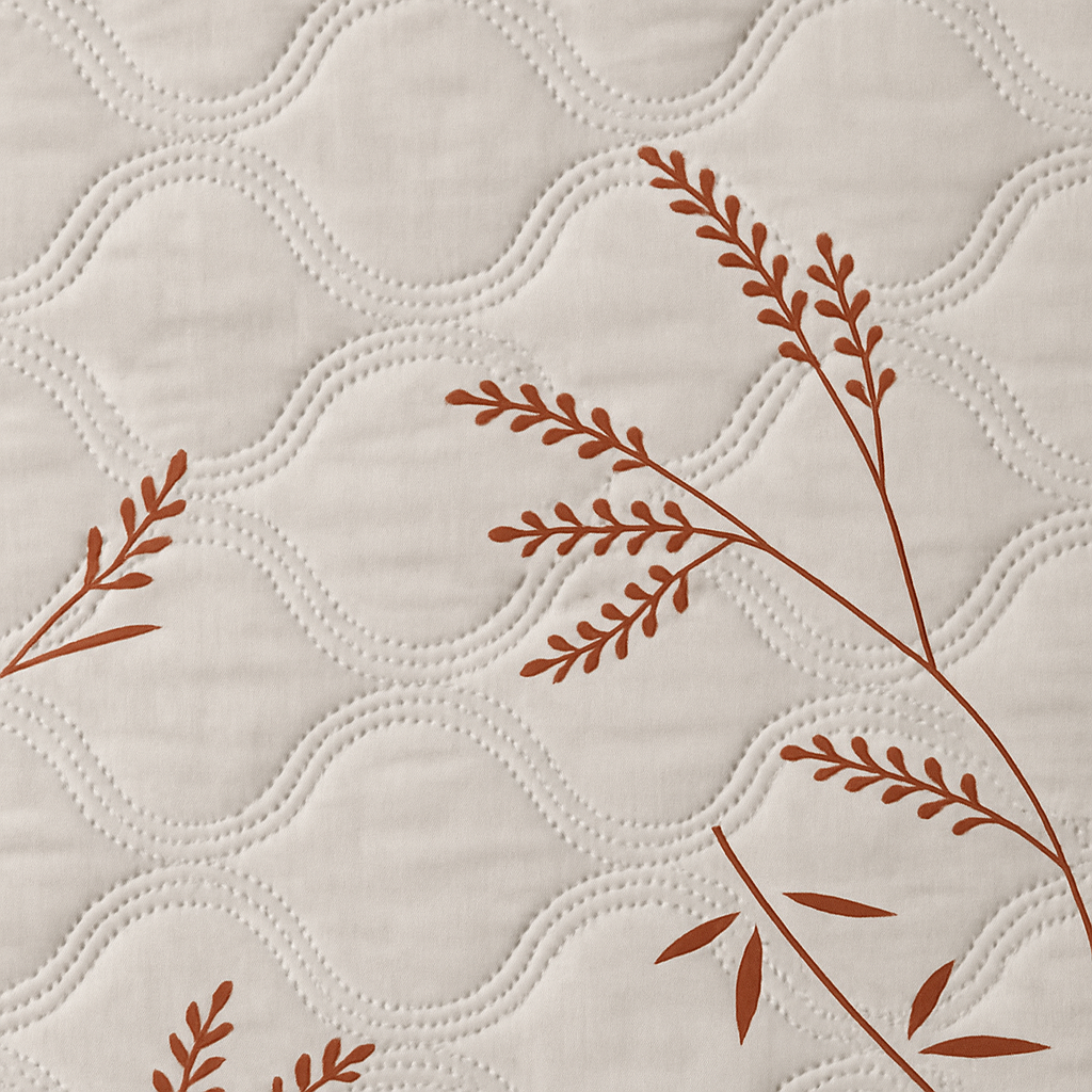 Embroidered Ultrasonic Double Comforter