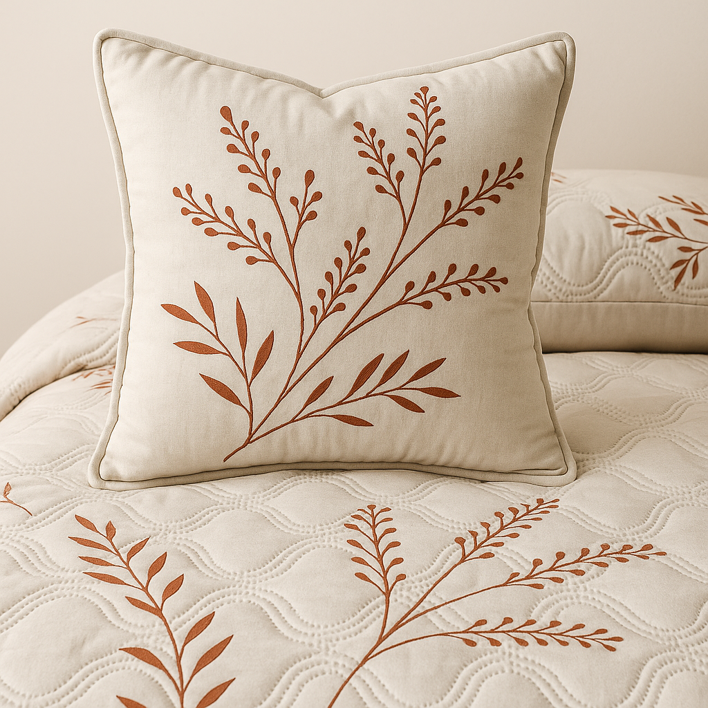 Embroidered Ultrasonic Double Comforter
