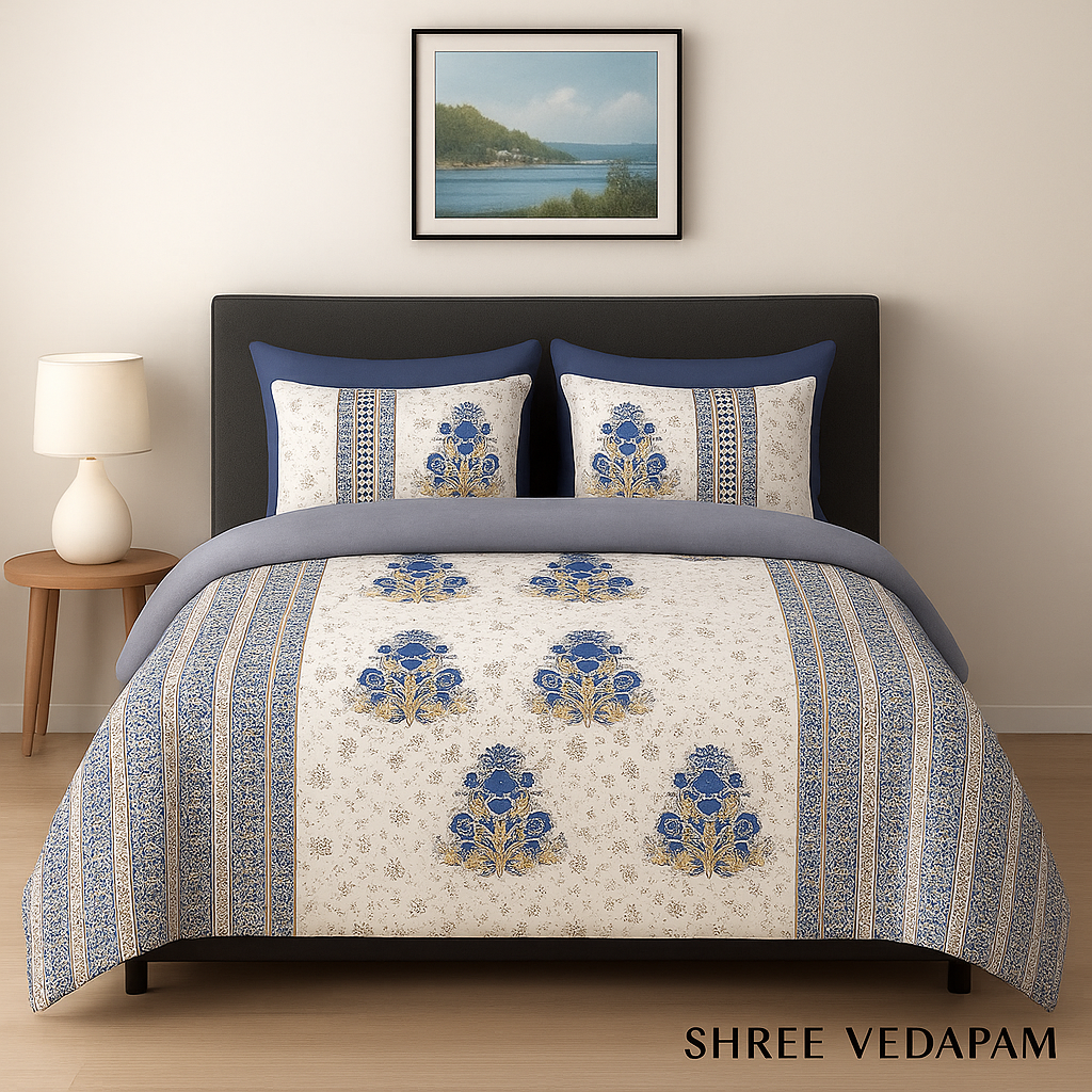 Floral Printed Bedsheet 