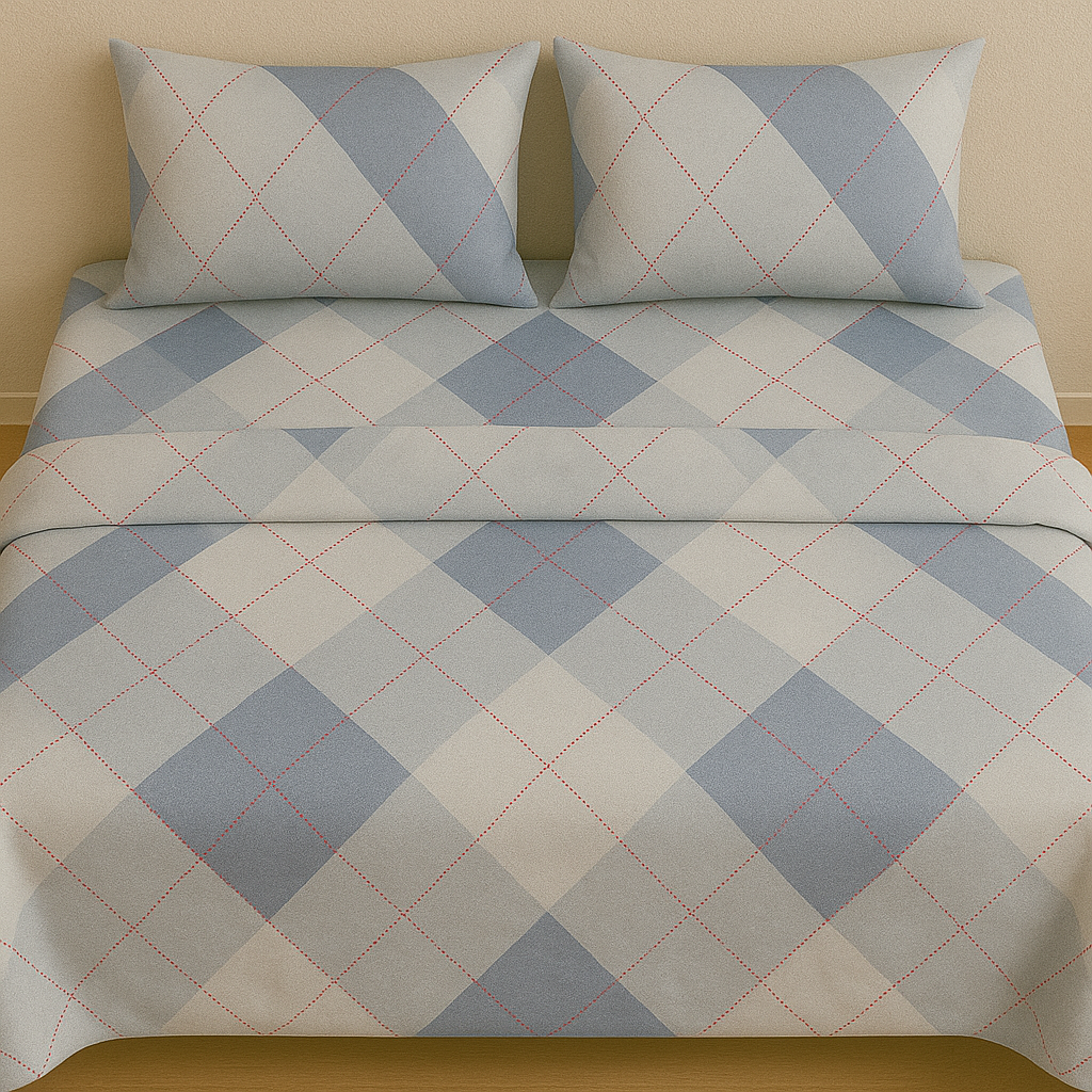 Plaid Patterned Bedsheet