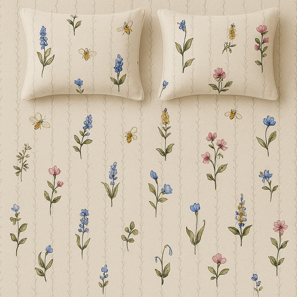 Botanical Print Bedsheet
