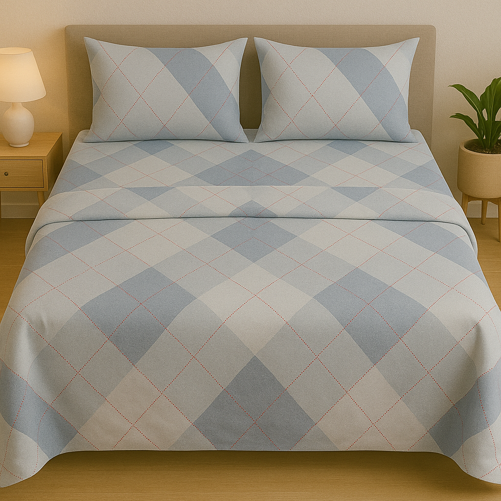 Plaid Patterned Bedsheet