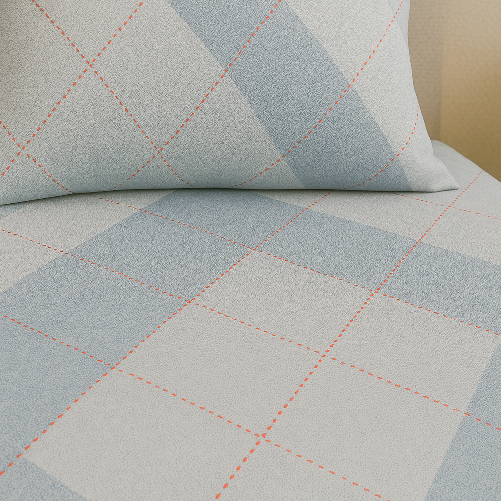 Plaid Patterned Bedsheet
