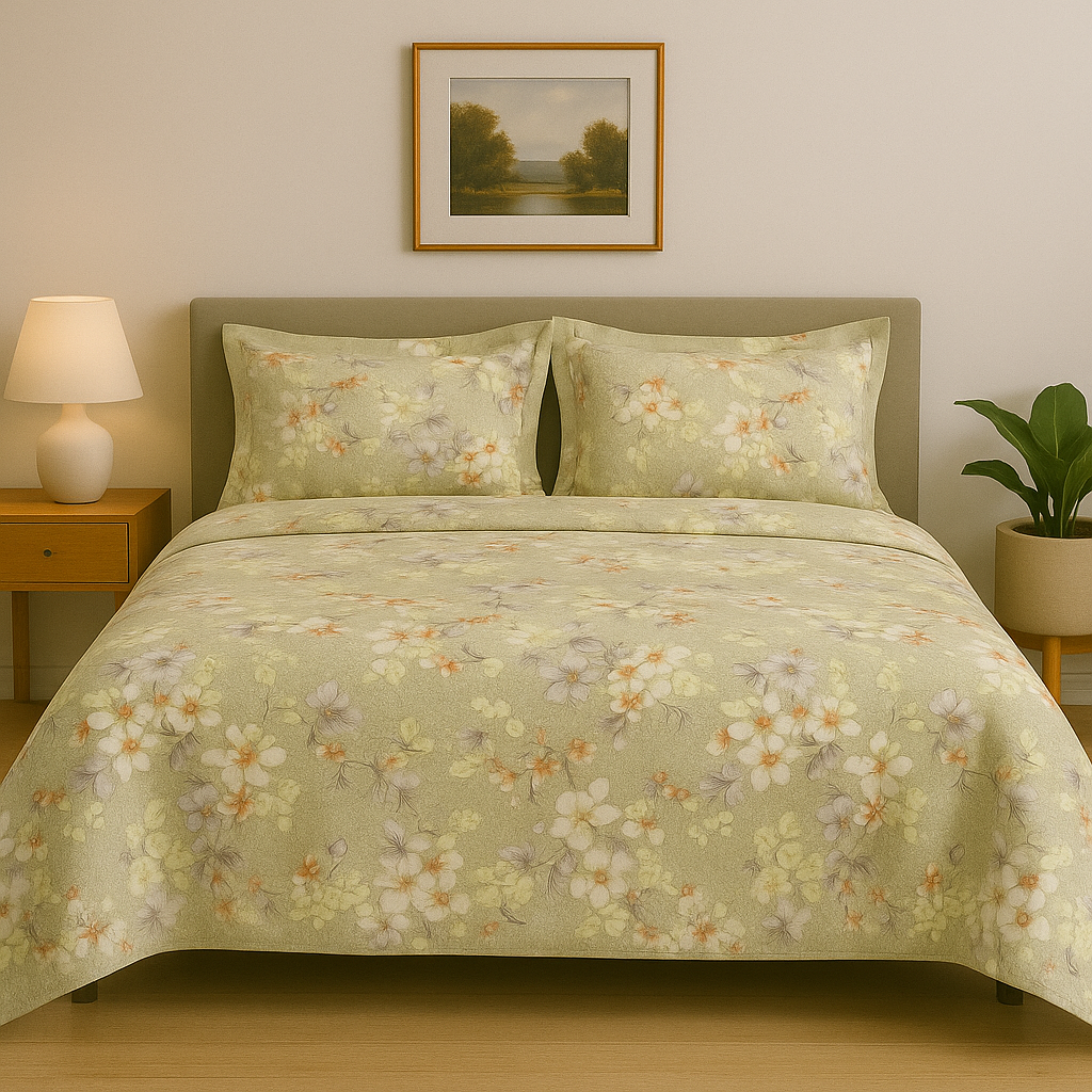 Floral Printed Bedsheet