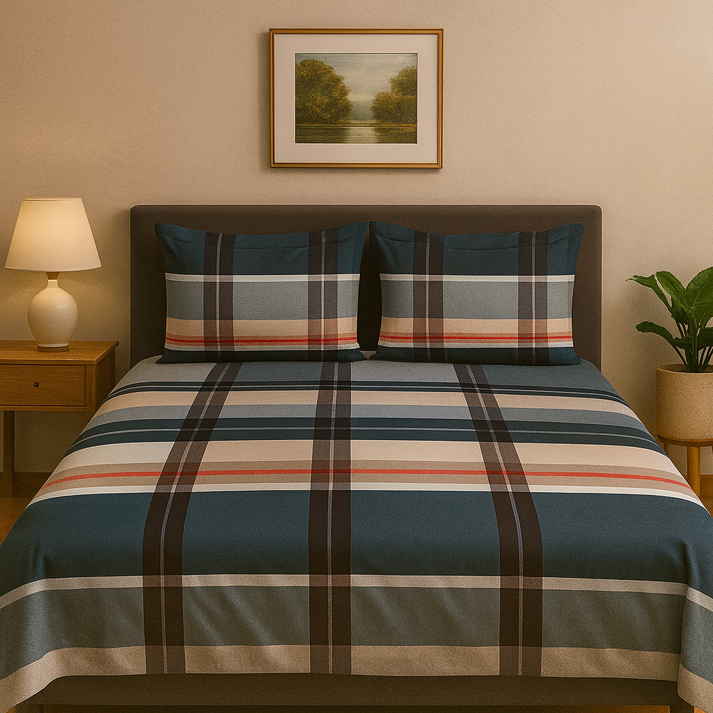 Plaid Pattern Bedsheet