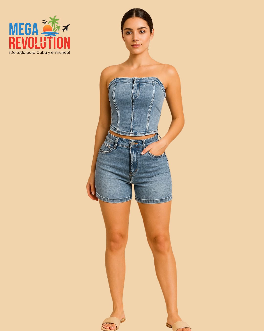 Conjunto de mezclilla para mujer