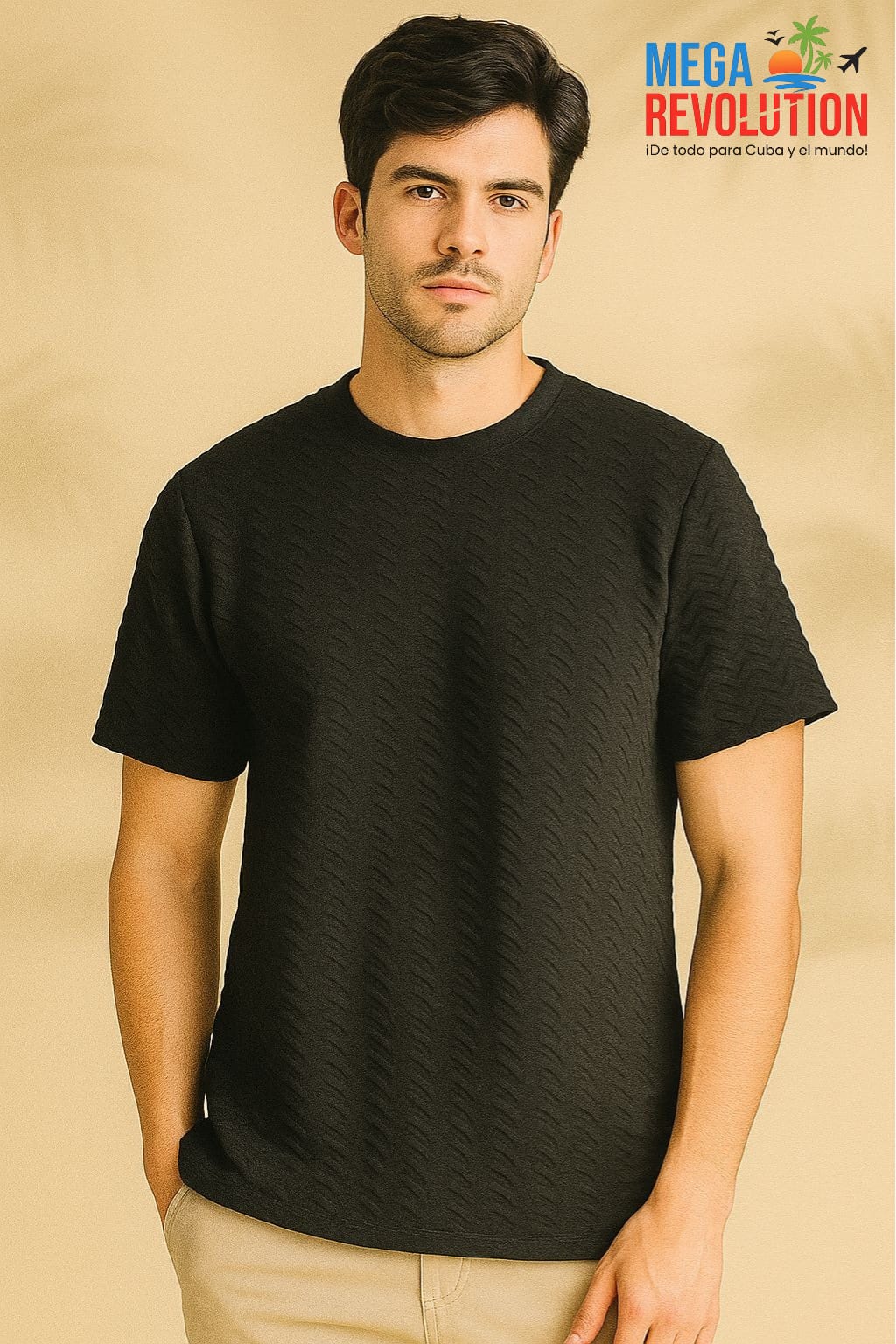 Camiseta negra para hombre