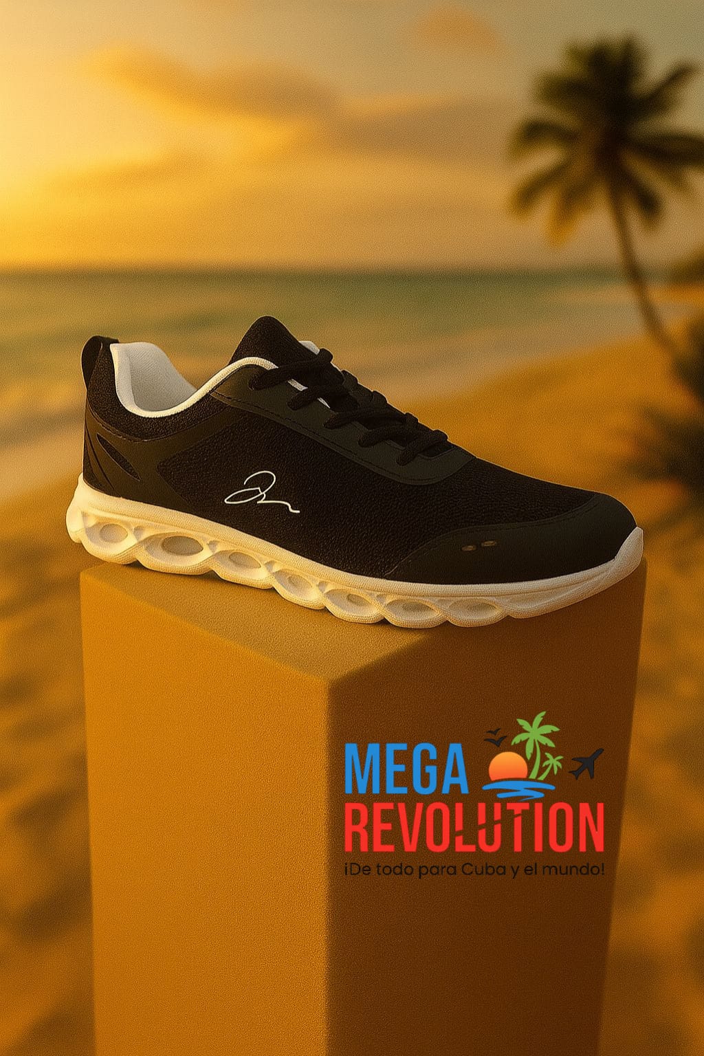 Zapatilla deportiva negra
